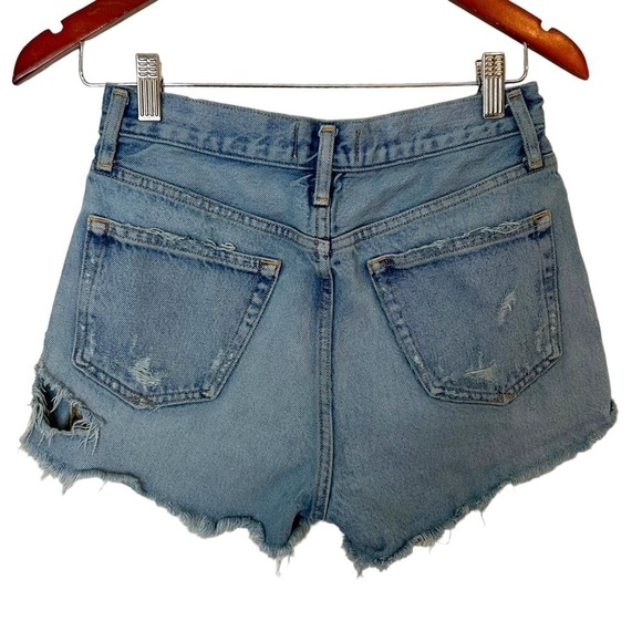 Agolde Parker Vintage Cut Off Distressed Jean Shorts - Picture 5 of 12